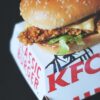 KFC hamburger and box